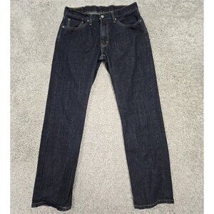 Levis 559 Jeans Men 33x34 (Fits 32x32) Blue Relaxed Straight Fit Dark Wash Denim